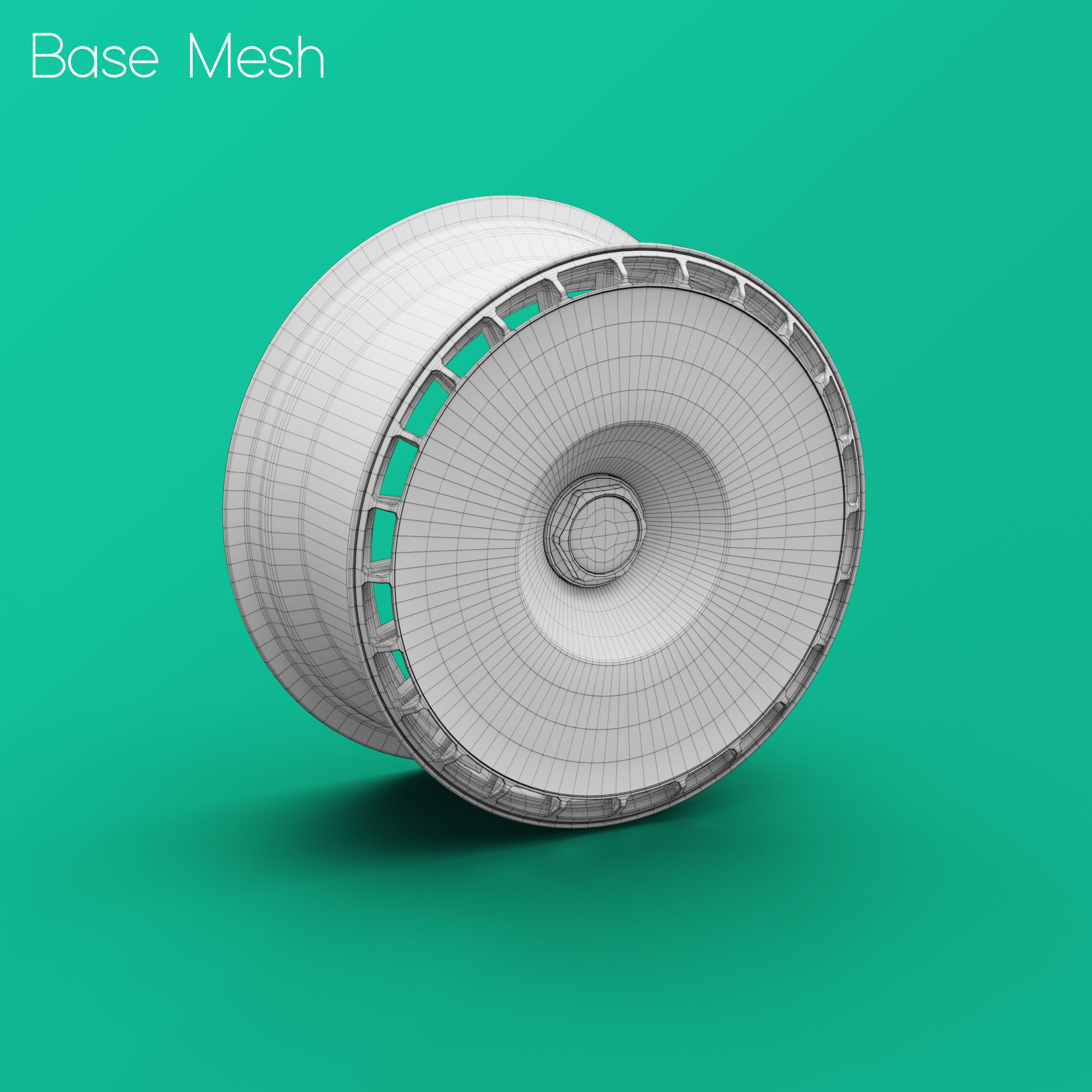 Rotiform Aerodisc Turbofan Rim 3D Model and Designs 3D model_3