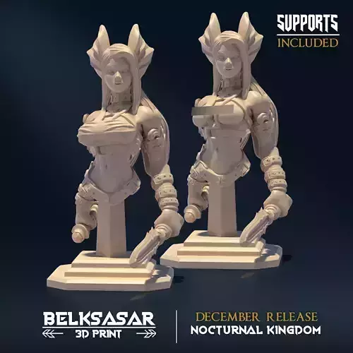 Vampiress Bust Topless and Normal