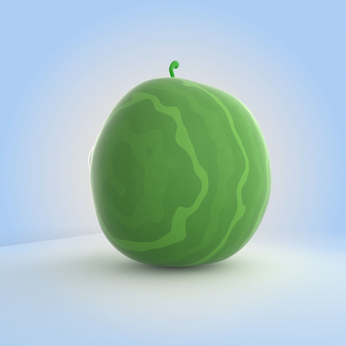 Watermelon 3D model_2