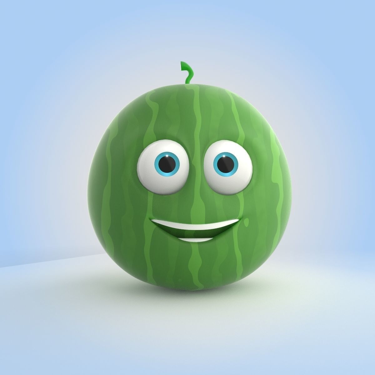 Watermelon 3D model_4