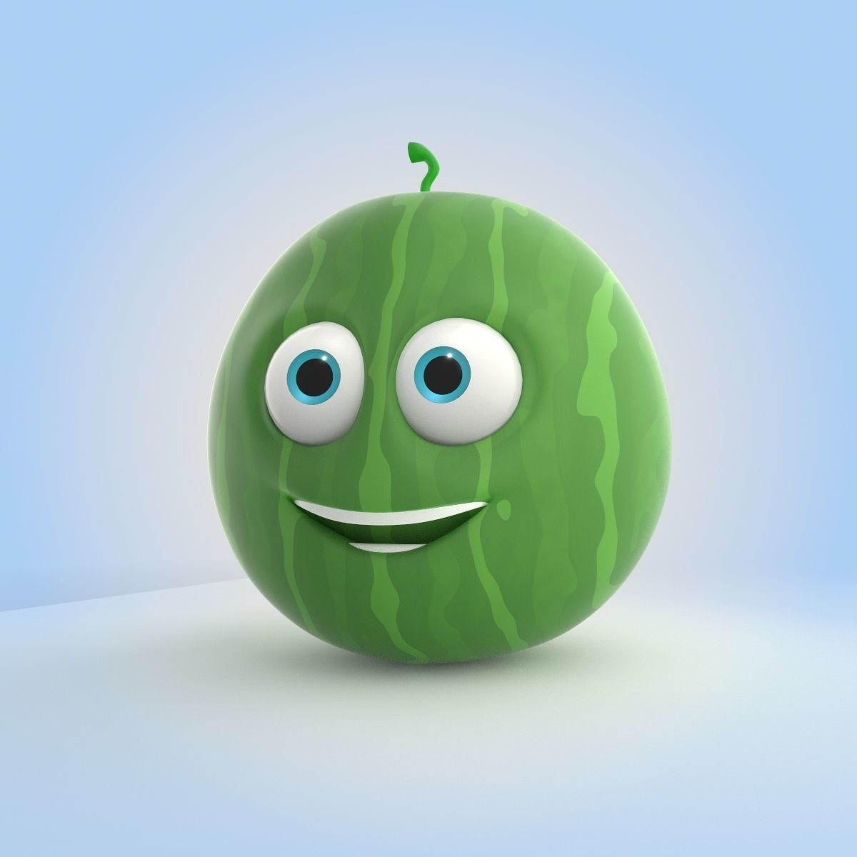 Watermelon 3D model_3