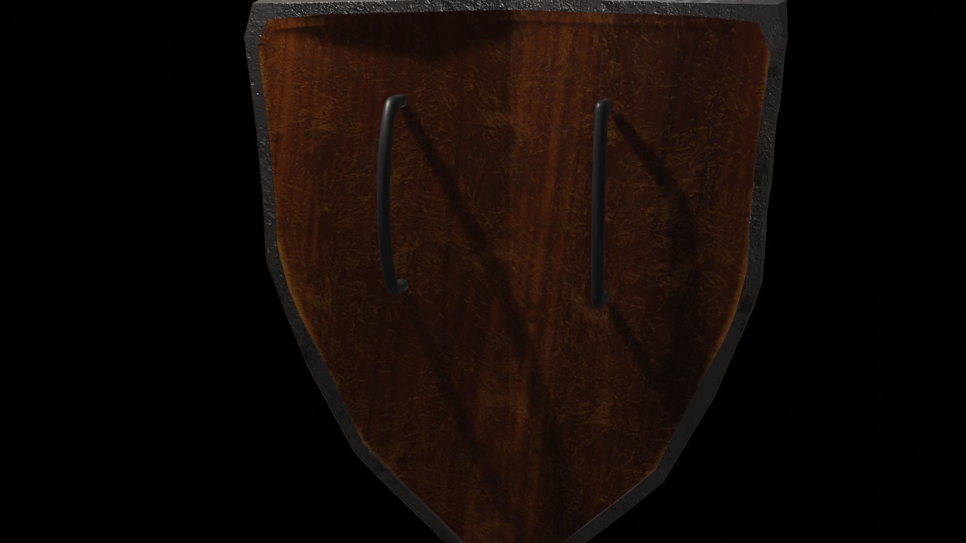 Shield Wooden Medieval Knight Adventurer Warrior 3D model_22