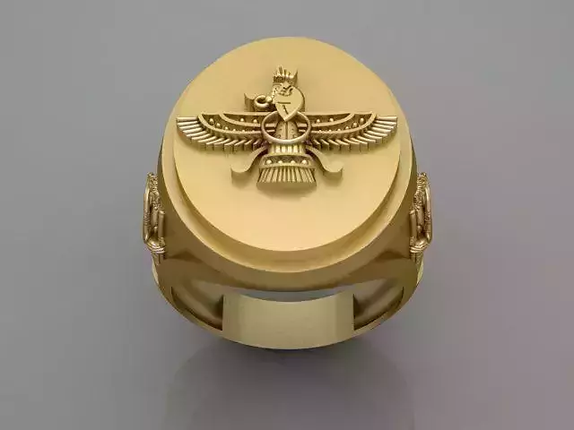 Farvahar and Persian Soldier Ring