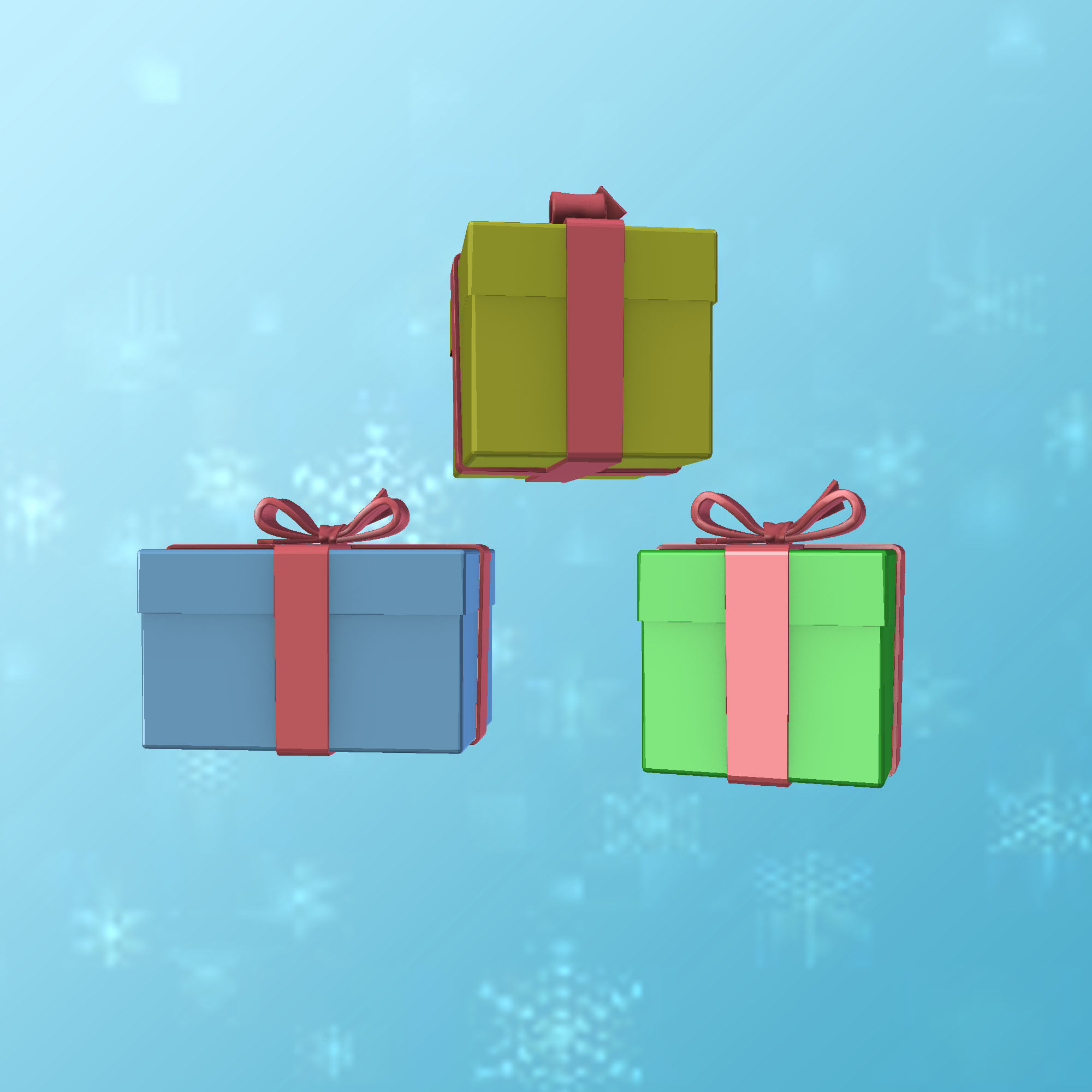 10 3D Christmas Objects 3D print model_1