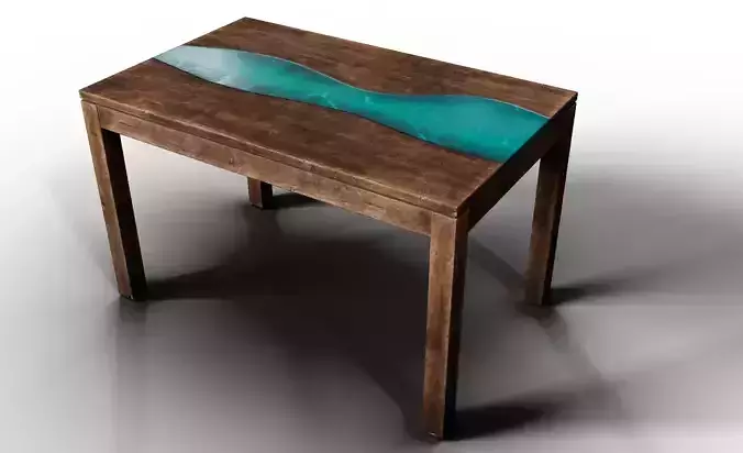 Modern  wooden table