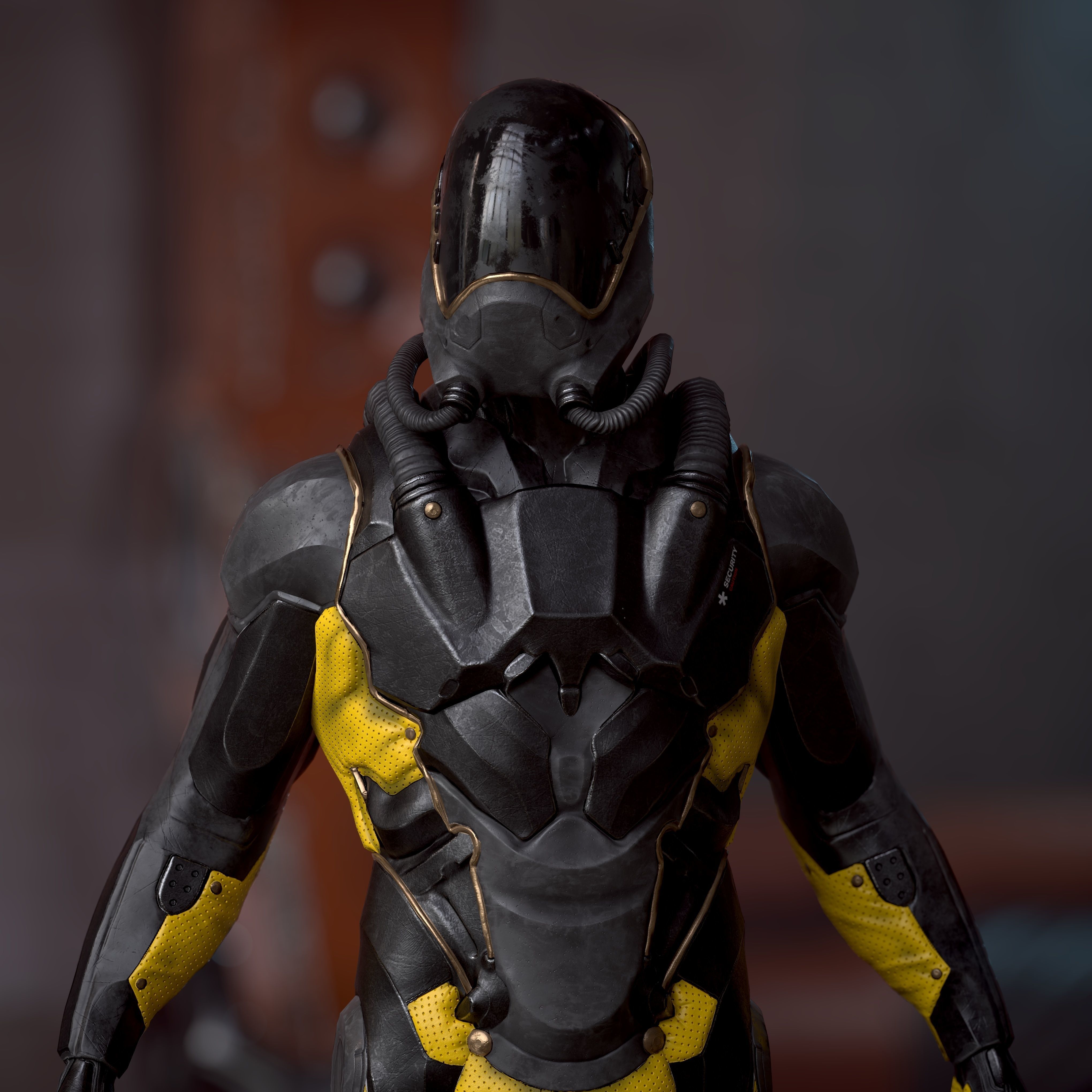 Cyber Man Low-poly 3D model_3