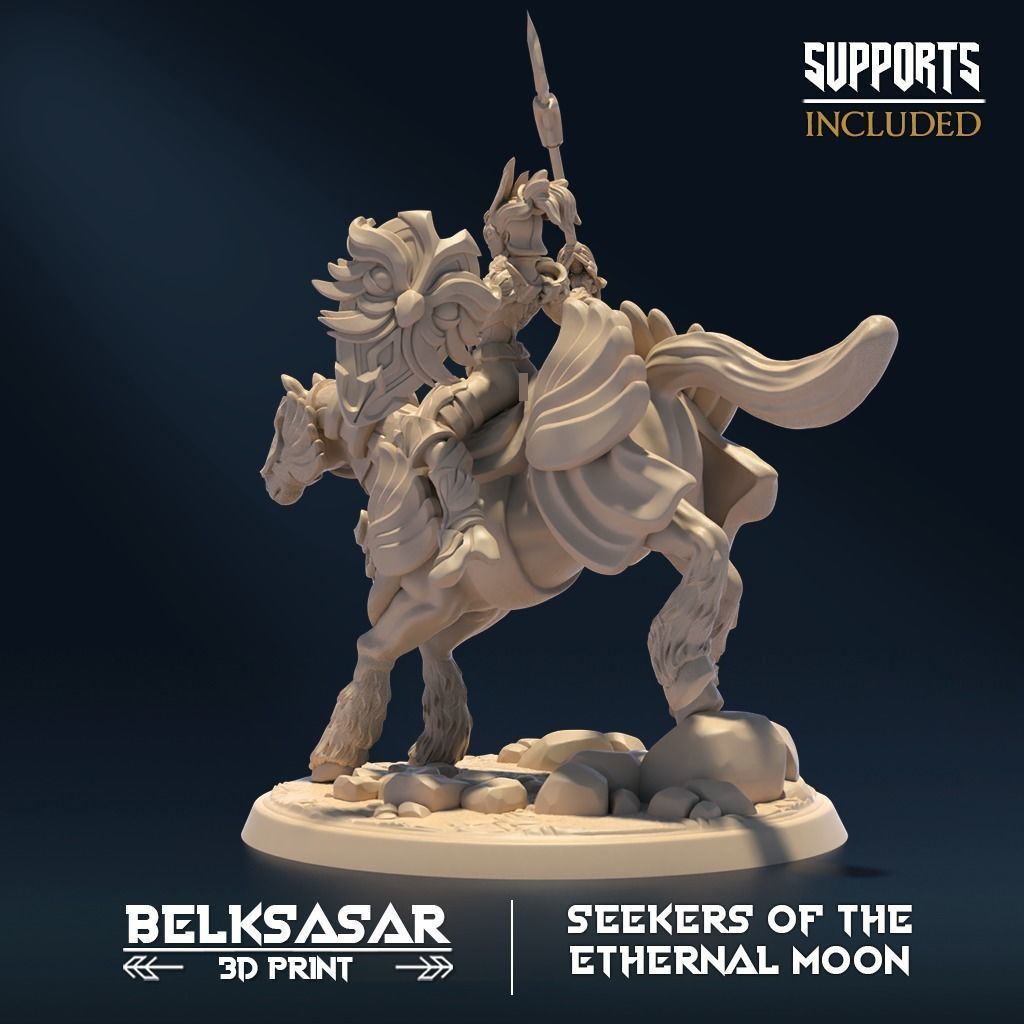 Ethernal Moon Rider C Nude and Normal 3D print model_5