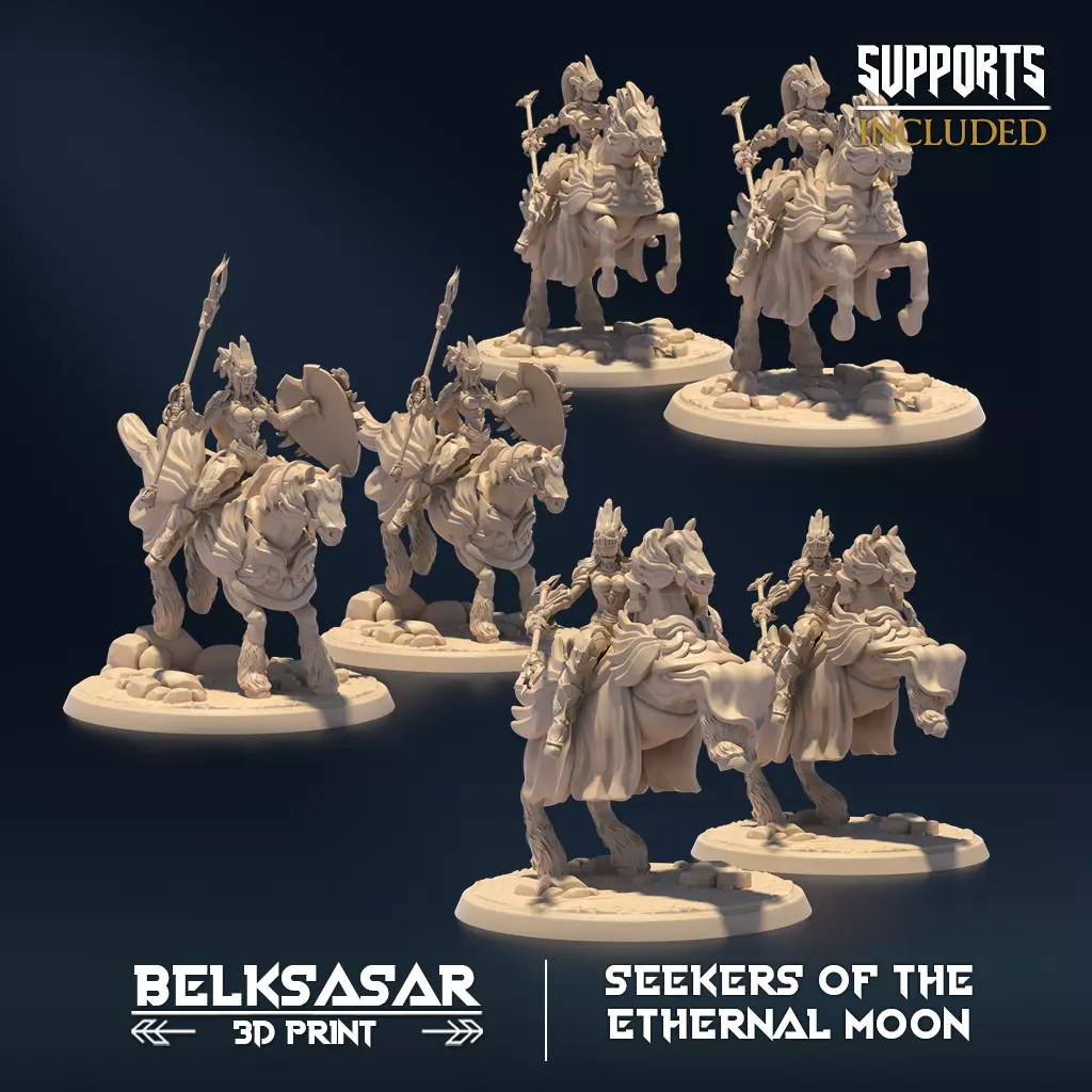 Ethernal Moon Rider Nude and Normal Set x6 3D print model_0