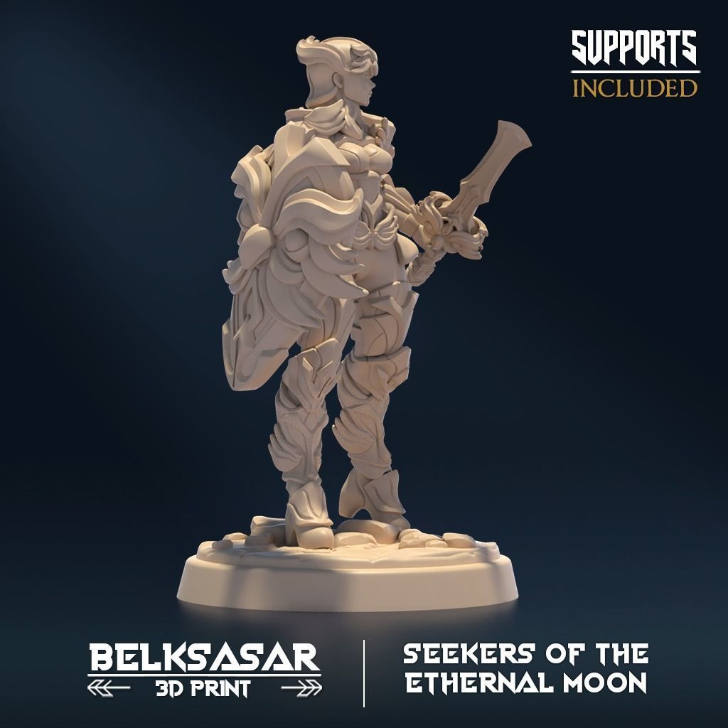 Moon Custodian Vigilant C Nude and Normal 3D print model_6