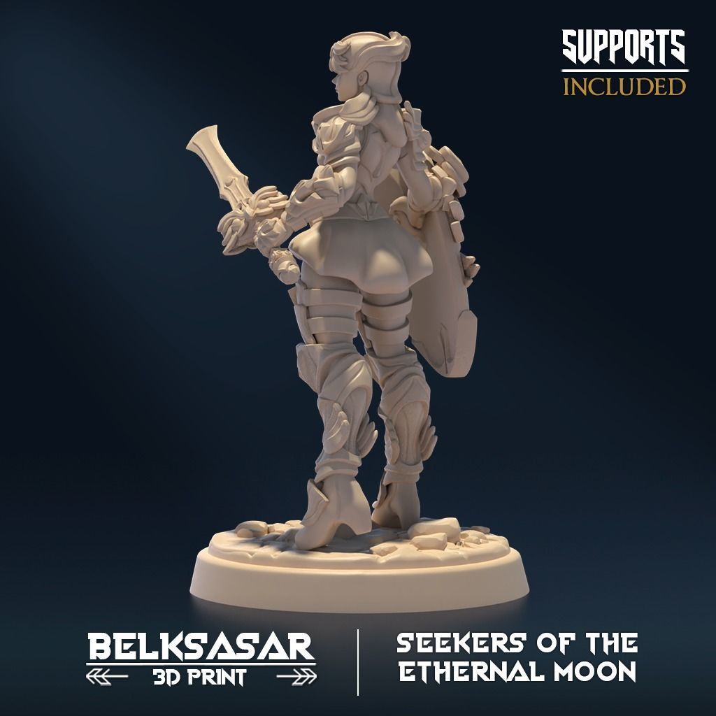 Moon Custodian Vigilant C Nude and Normal 3D print model_3