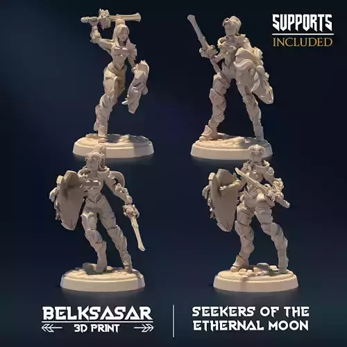 Moon Custodian Vigilant Nude Set x4