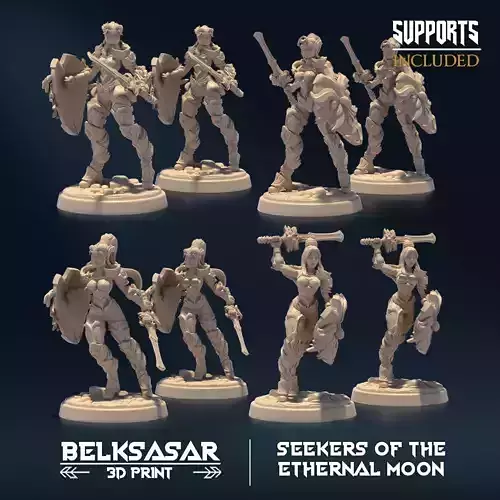 Moon Custodian Vigilant Nude and Normal Set x8