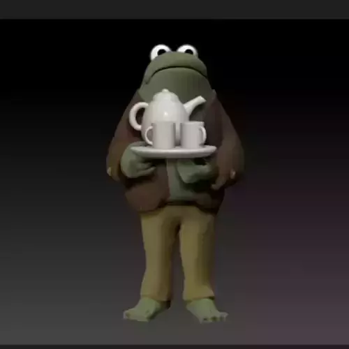 Frog of the Frog and Toad book series 3D print model