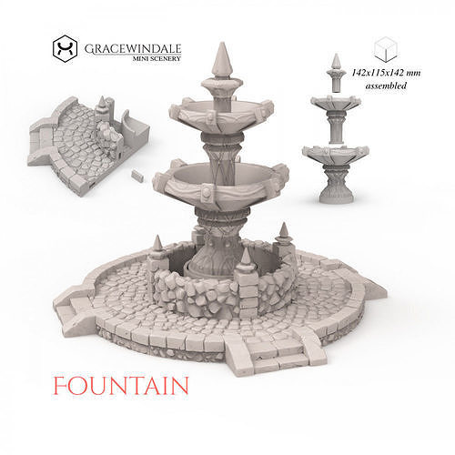 Fountain by Gracewindale 3D print model