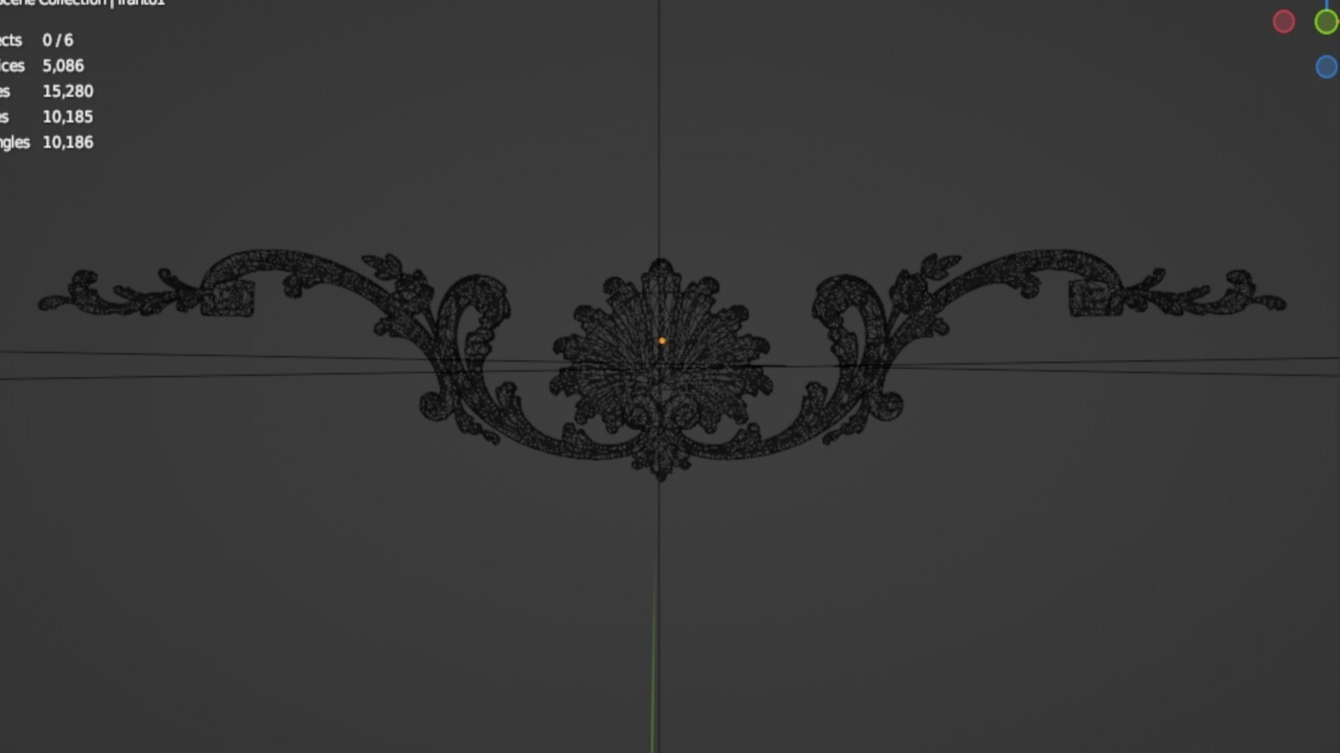 Classic decor ornament 212 3D model_5