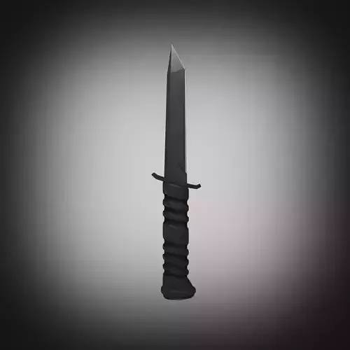 Steel melee weapon for hunting High poly model ready to render