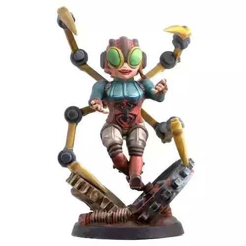 Marvel United Lady Spider STL for 3D printing 3D print model