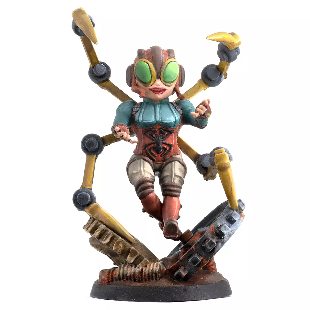 Marvel United Lady Spider STL for 3D printing 3D print model_0