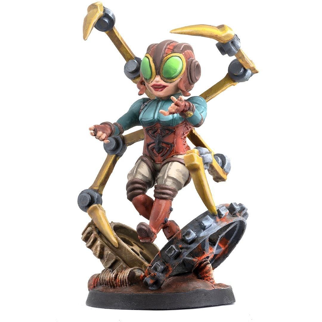 Marvel United Lady Spider STL for 3D printing 3D print model_1