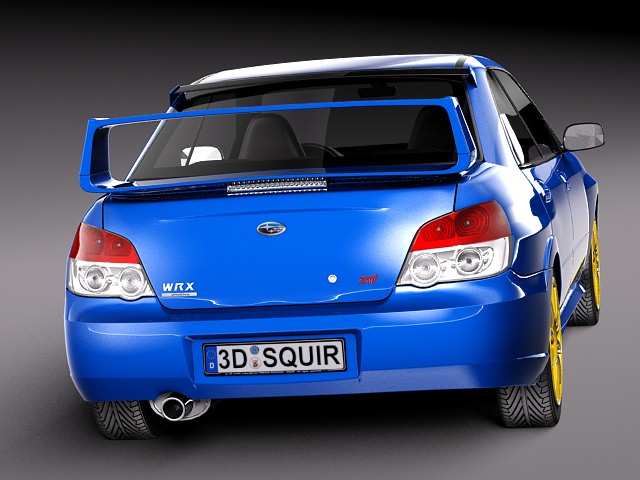 Subaru Impreza STi -2006 3D model_4