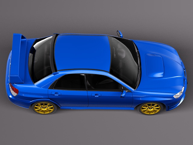 Subaru Impreza STi -2006 3D model_6