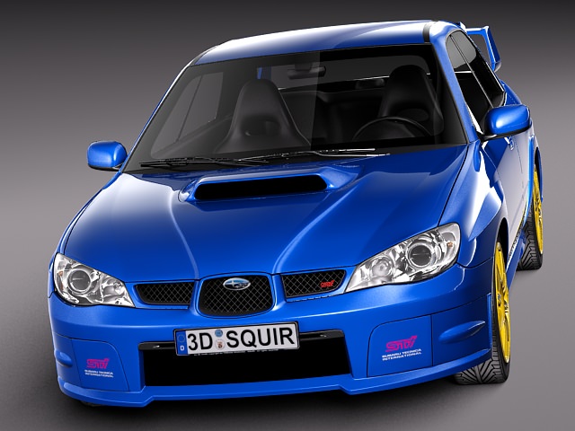 Subaru Impreza STi -2006 3D model_1