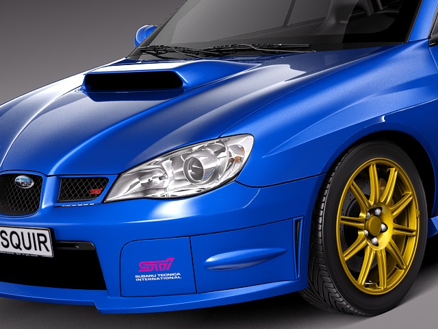 Subaru Impreza STi -2006 3D model_2