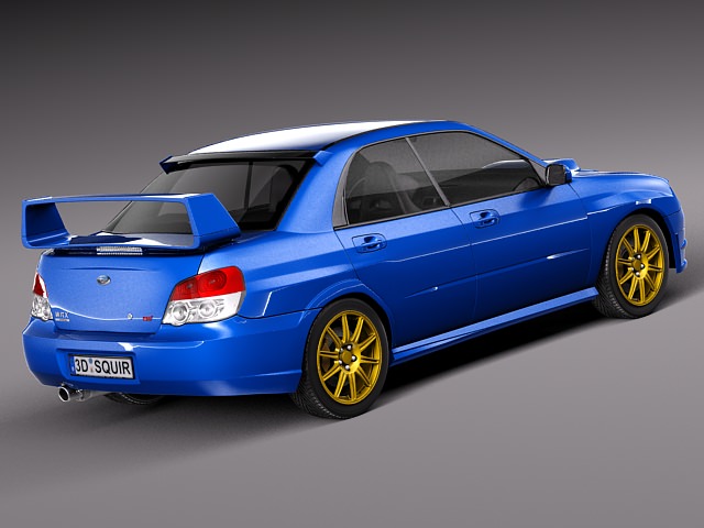 Subaru Impreza STi -2006 3D model_5