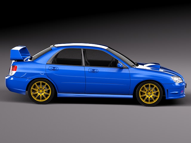 Subaru Impreza STi -2006 3D model_7