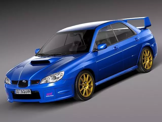 Subaru Impreza STi -2006 3D model_0