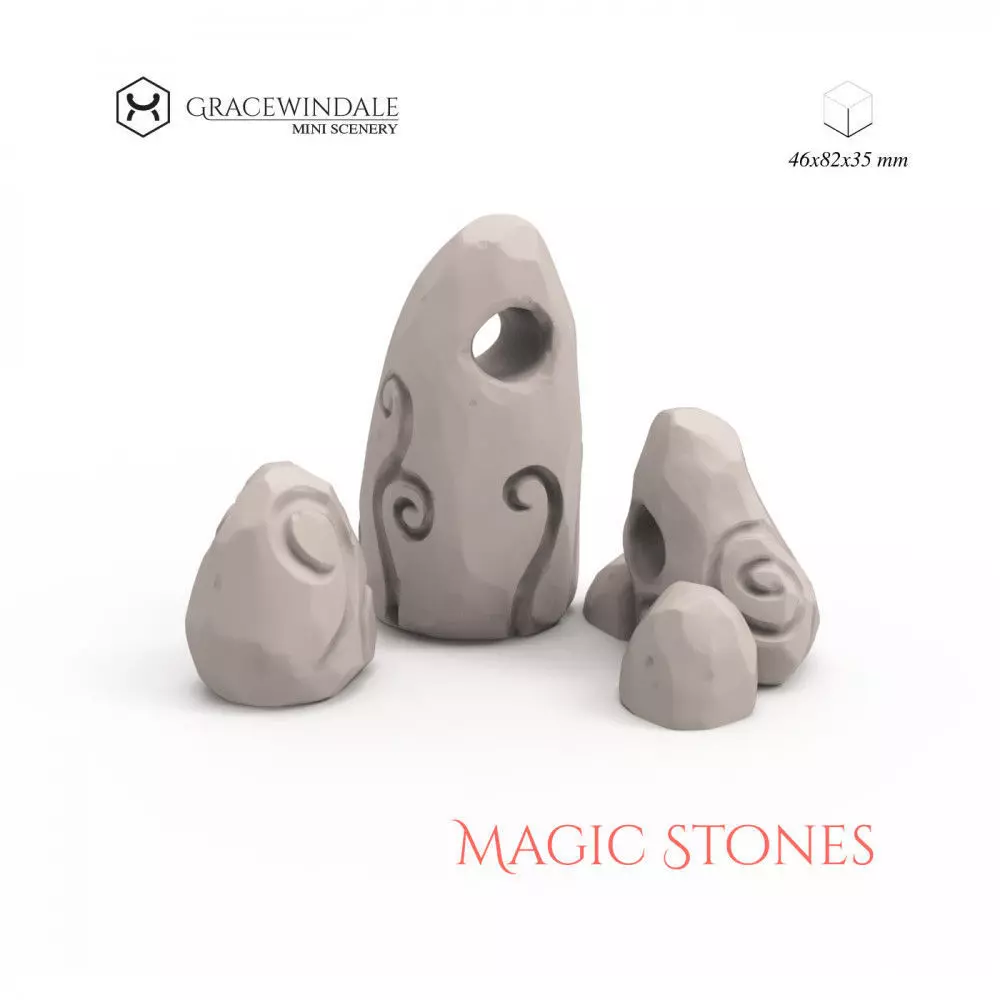 Magic Stones 3D print model_0