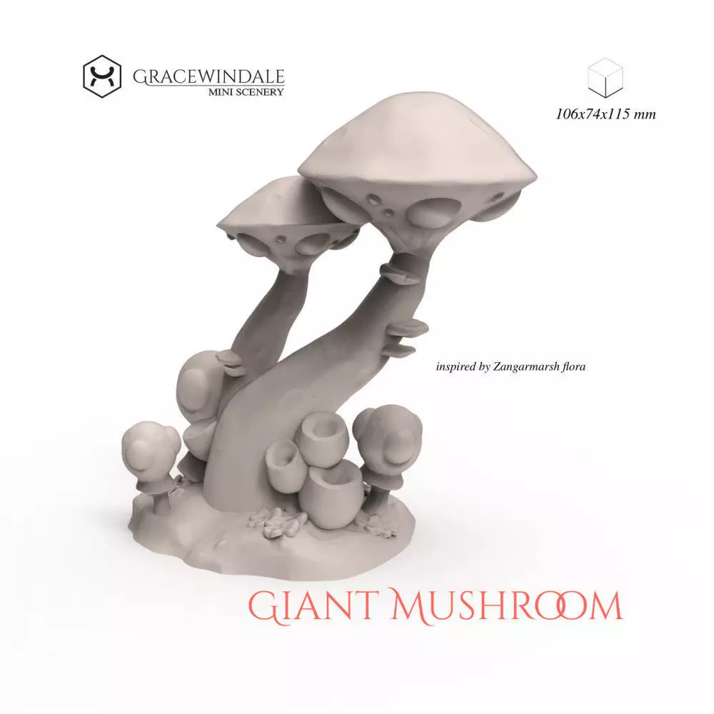Giant Mushroom 3D print model_0