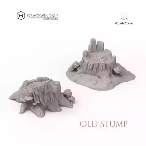 Old Stump 3D print model