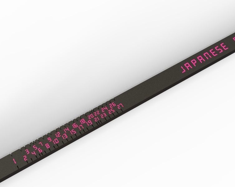 Japanese Finger Ring Sizer 3D print model_29