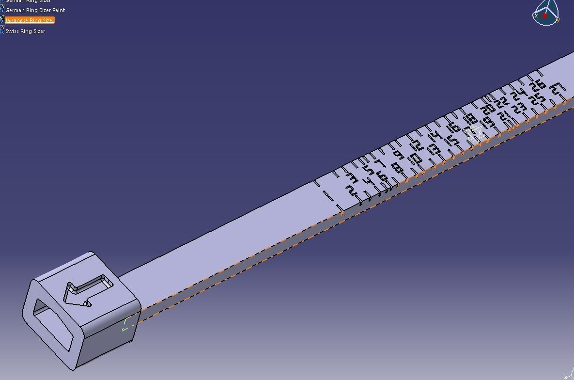 Japanese Finger Ring Sizer 3D print model_19
