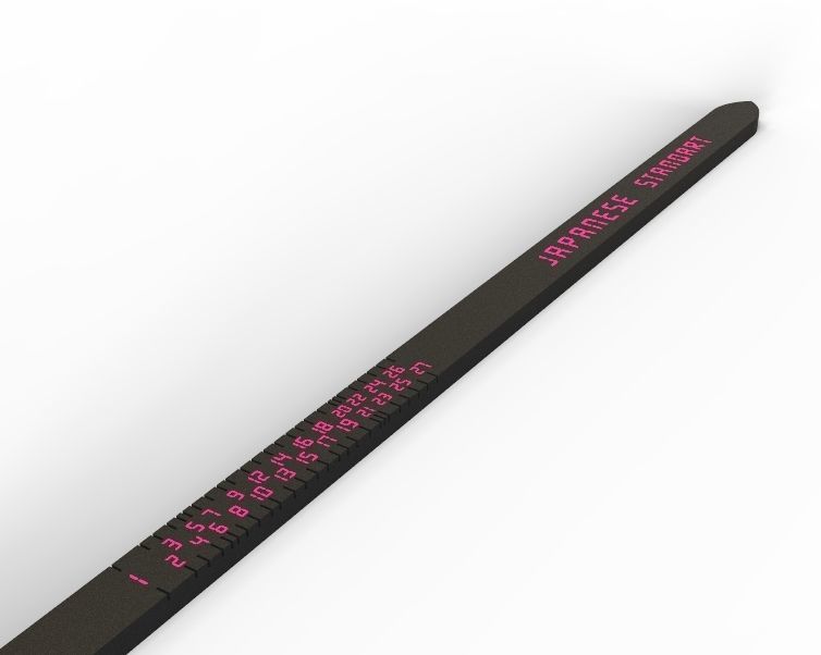 Japanese Finger Ring Sizer 3D print model_30