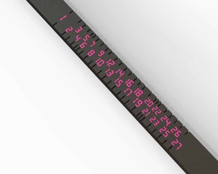 Japanese Finger Ring Sizer 3D print model_27