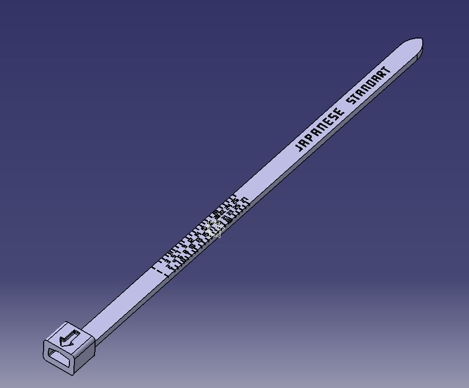 Japanese Finger Ring Sizer 3D print model_44