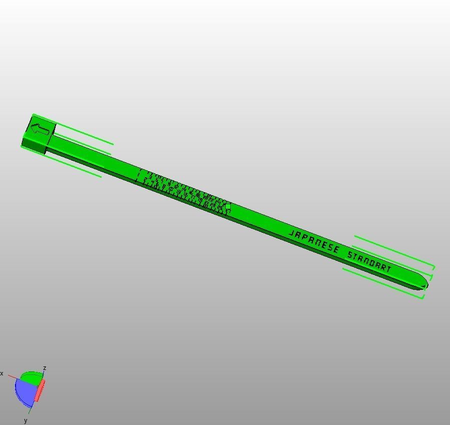 Japanese Finger Ring Sizer 3D print model_24