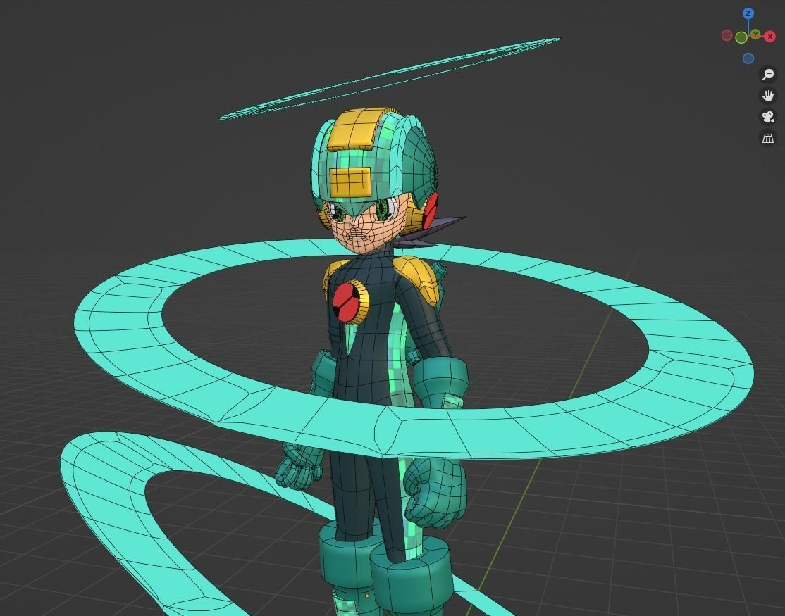Megaman EXE Hub Style - Megaman EXE 3D model_5