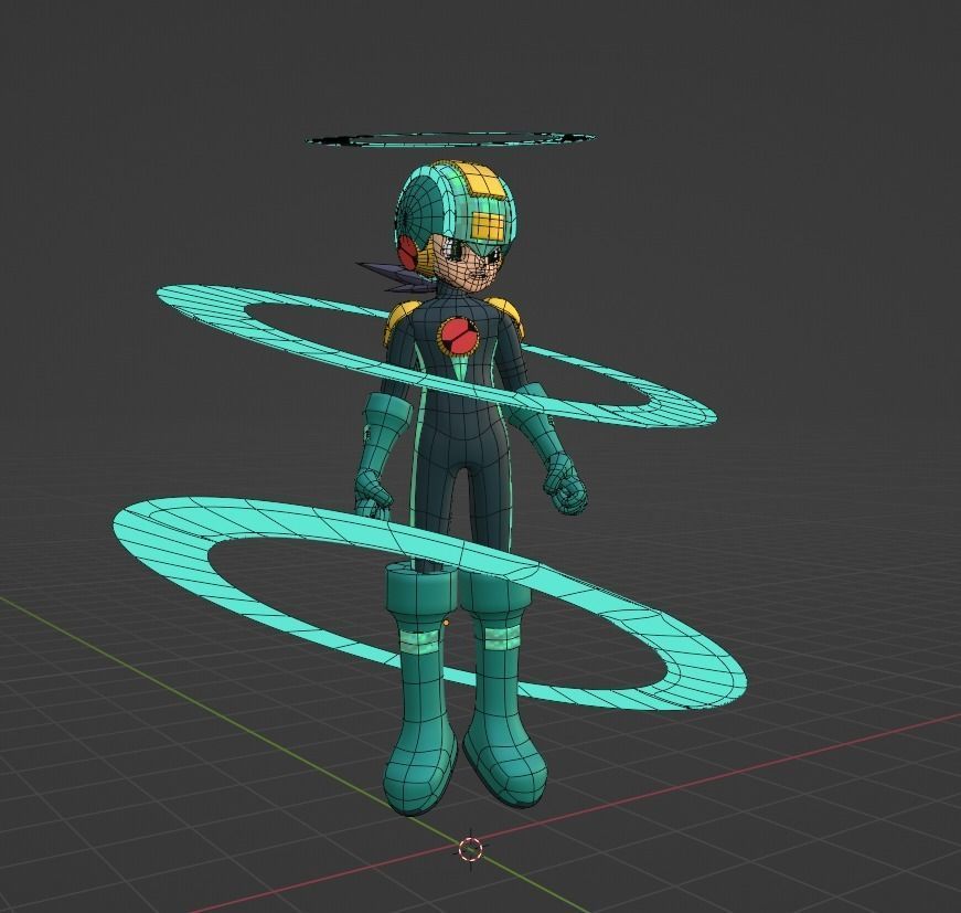 Megaman EXE Hub Style - Megaman EXE 3D model_2
