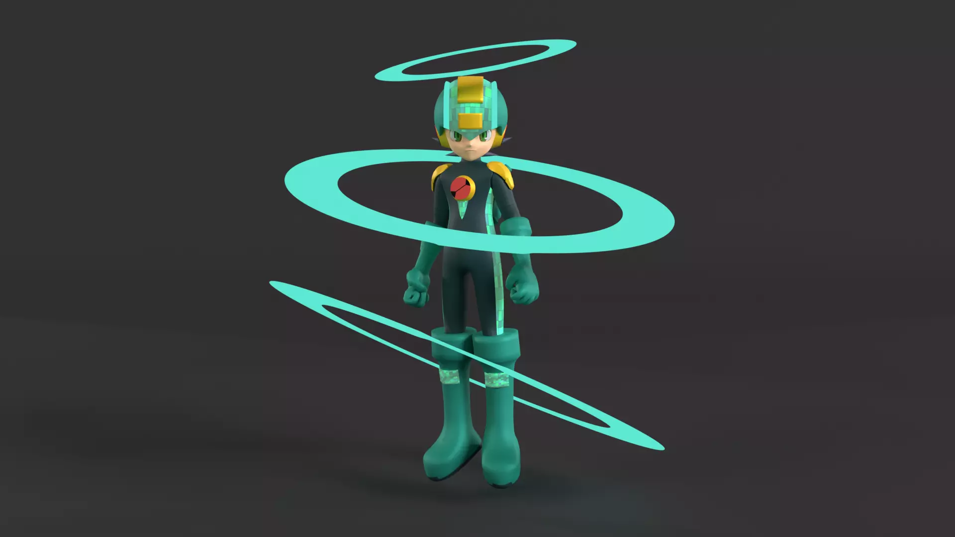 Megaman EXE Hub Style - Megaman EXE 3D model_0