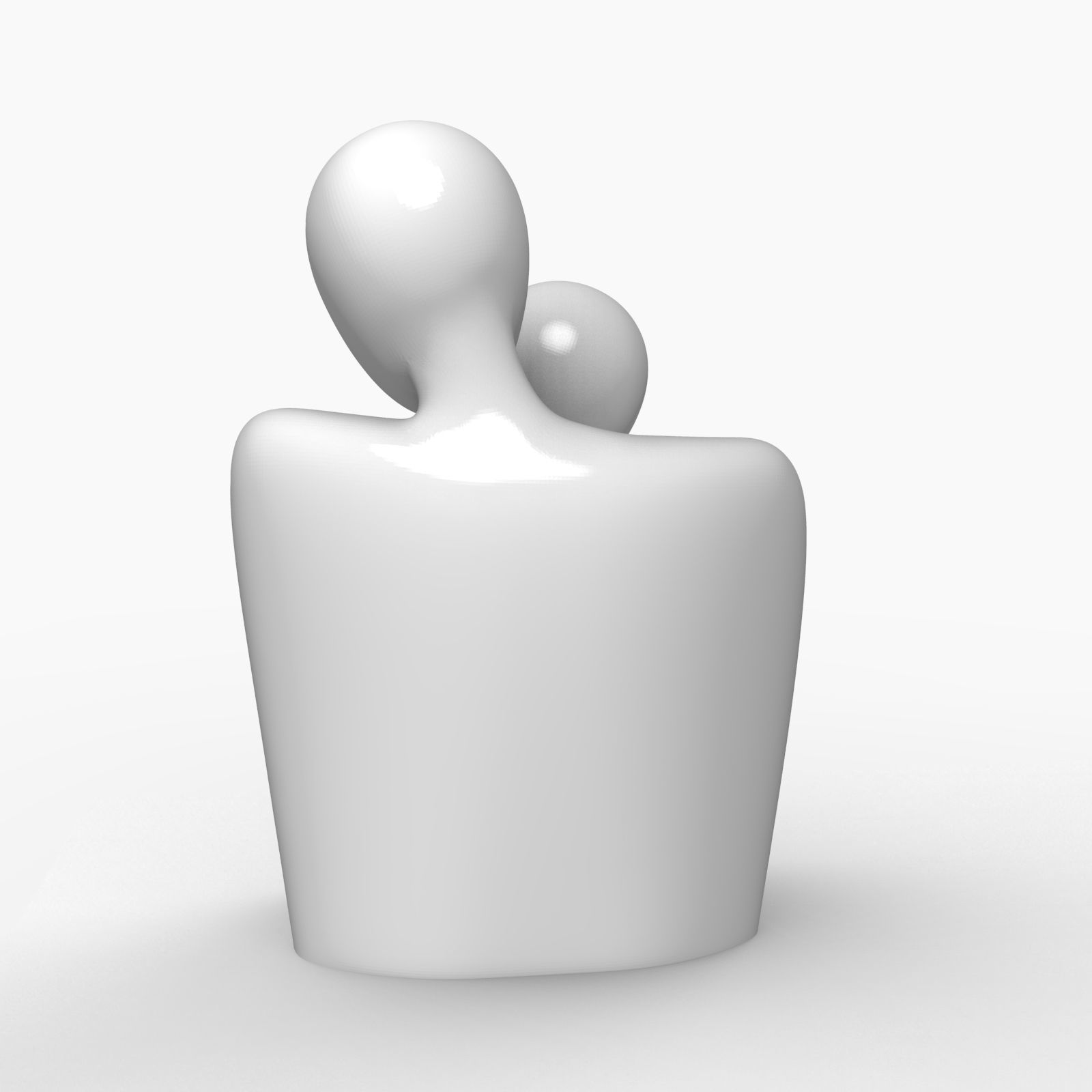 Couple Modern Home Sculpture 3D print model_4