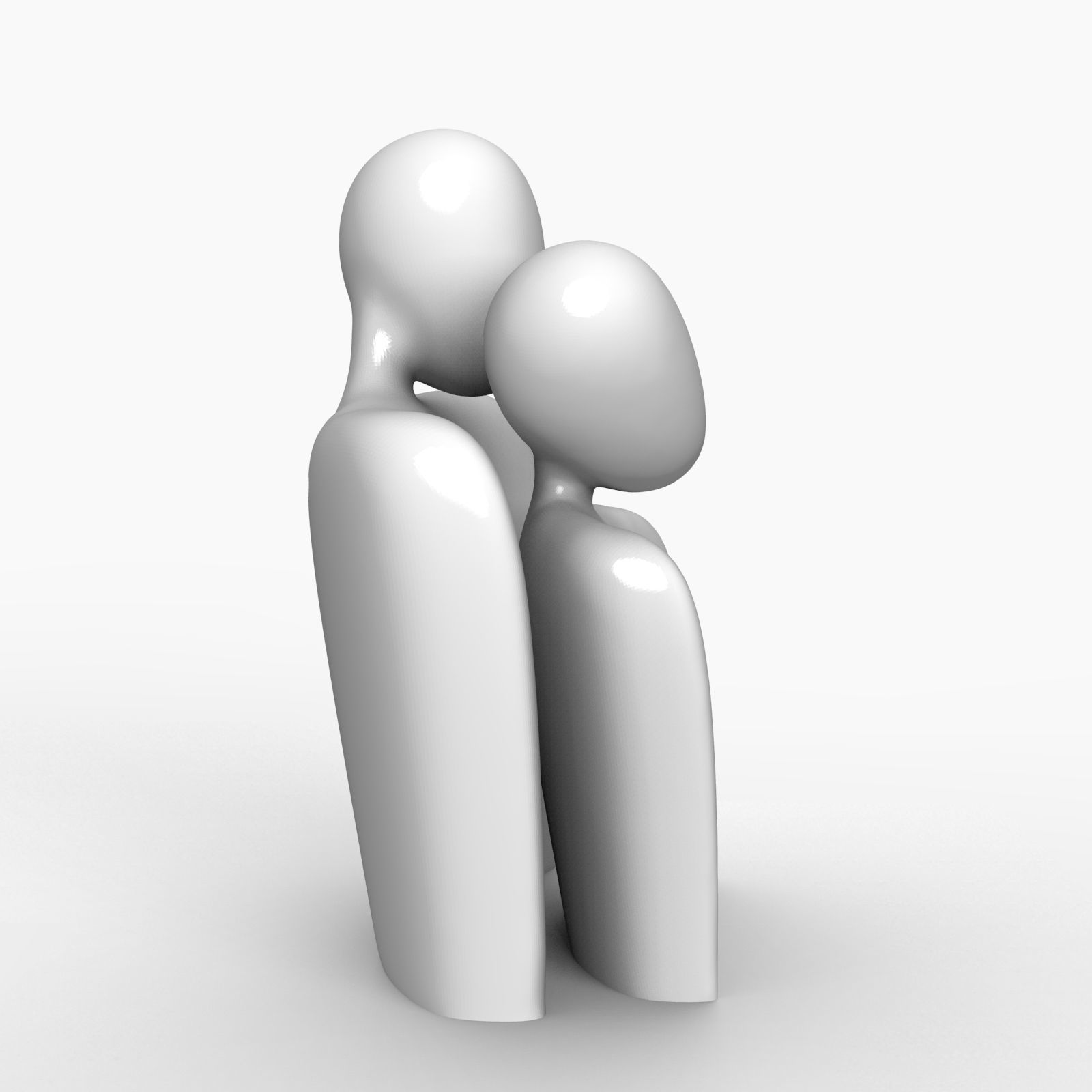 Couple Modern Home Sculpture 3D print model_6