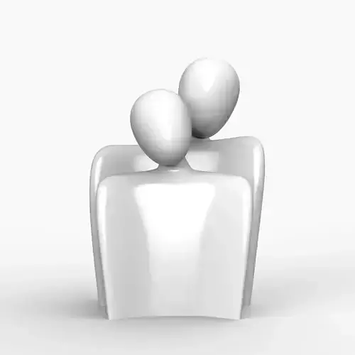 Couple Modern Home Sculpture