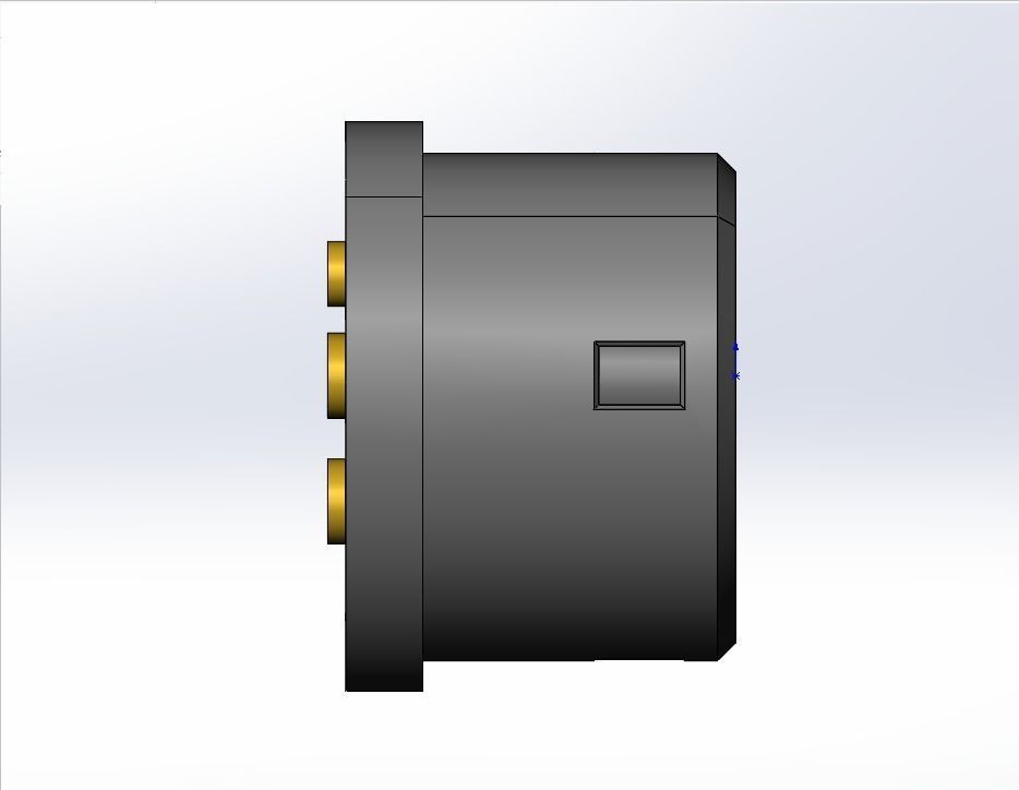 Type2 MENNEKES vehicle connector up to 480V 63A 3ph or 70A 1ph 3D print model_2