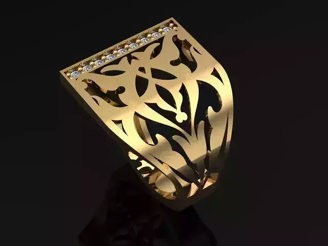 Bohemian Ring 3D print model