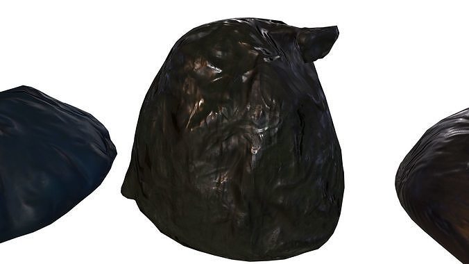 Trash Bag Pack - Game props Low-poly 3D model