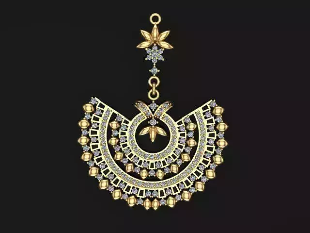 Enameled Jewelry Pendant