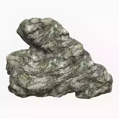 Low Poly Rock Cliff 11